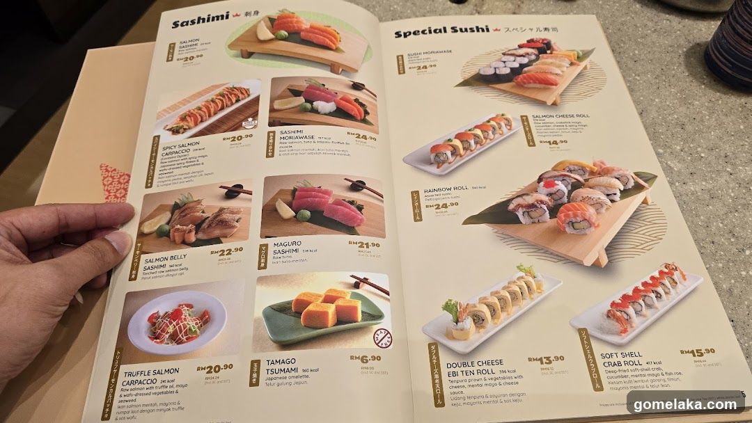 Sushi Menu