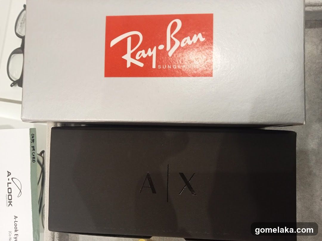 Ray-Ban and A|X Sunglasses Boxes