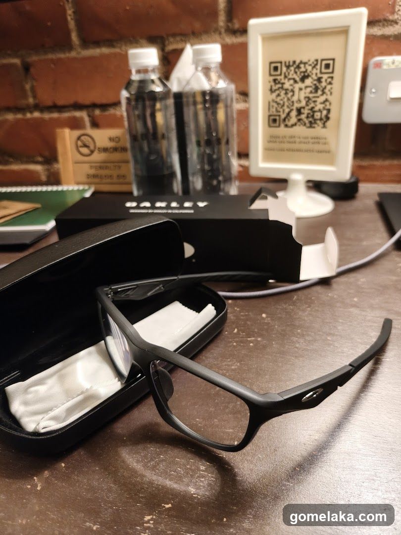 Tabletop with Oakley Glasses and Branding