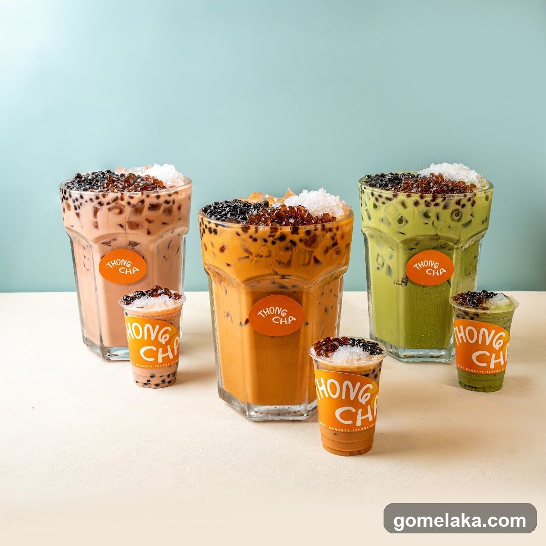 Thong Cha Bubble Tea Products