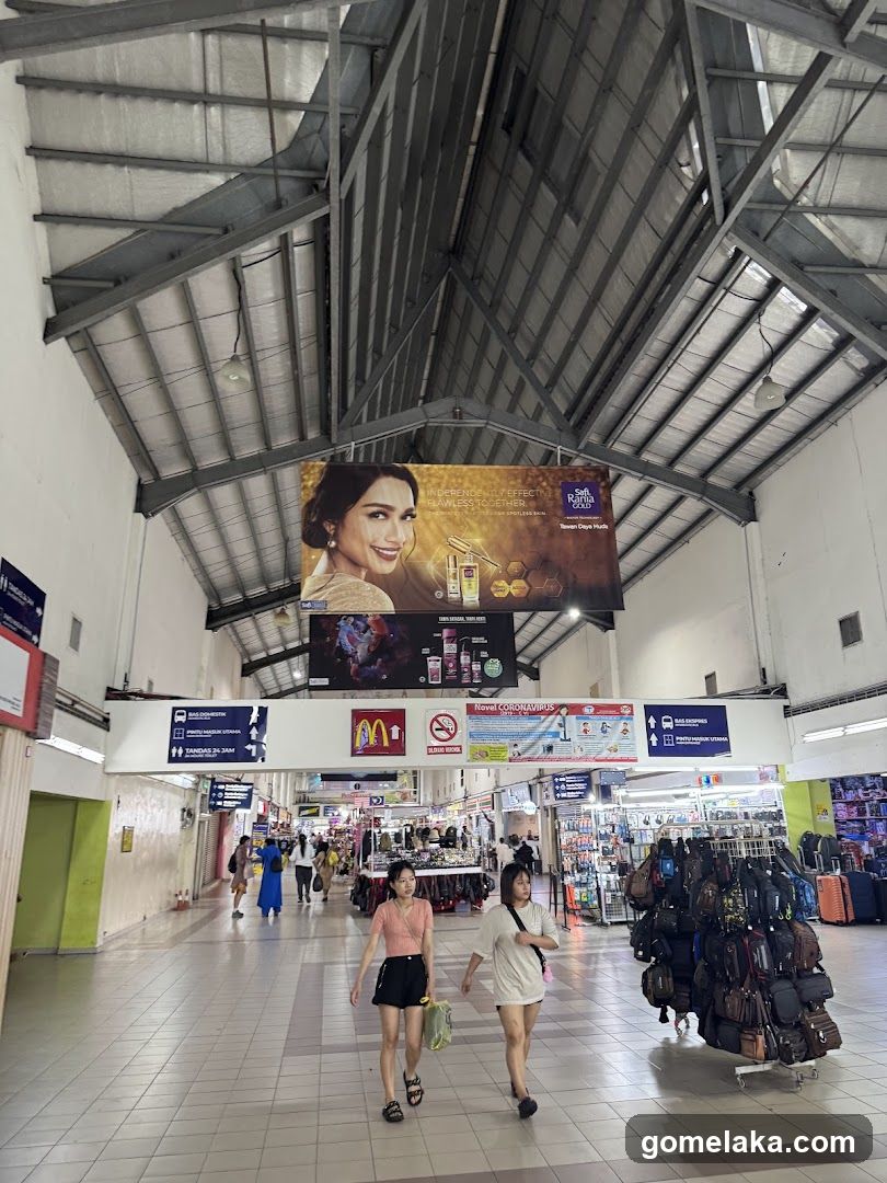 Interior of a shopping complex