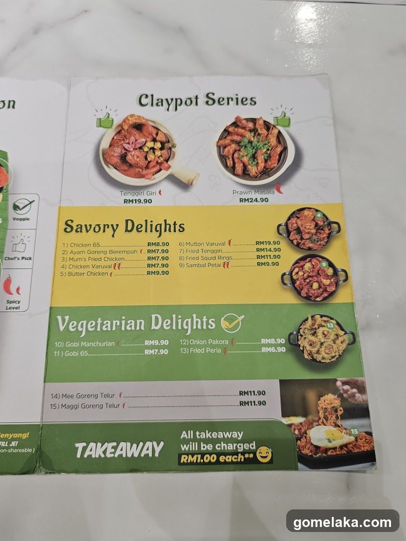 Claypot Series Menu