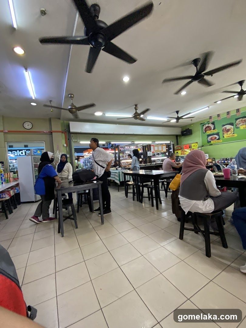 Interior of a food court or restaurant