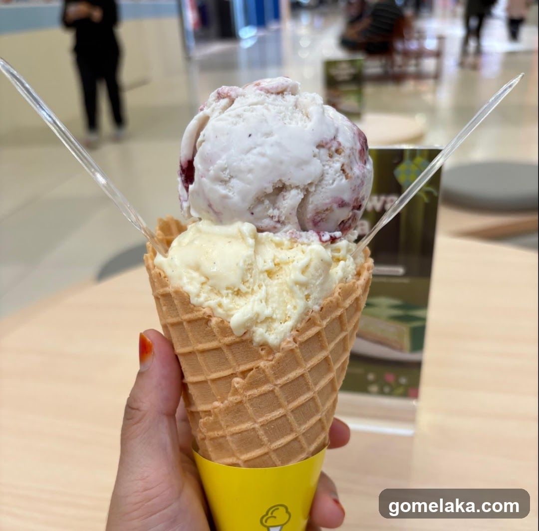 Ice Cream Cone Held in Hand