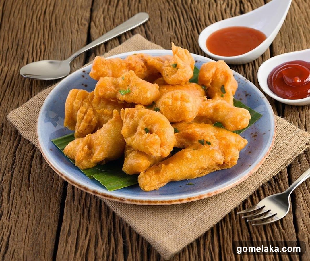 Fried Food Dish with Sauces