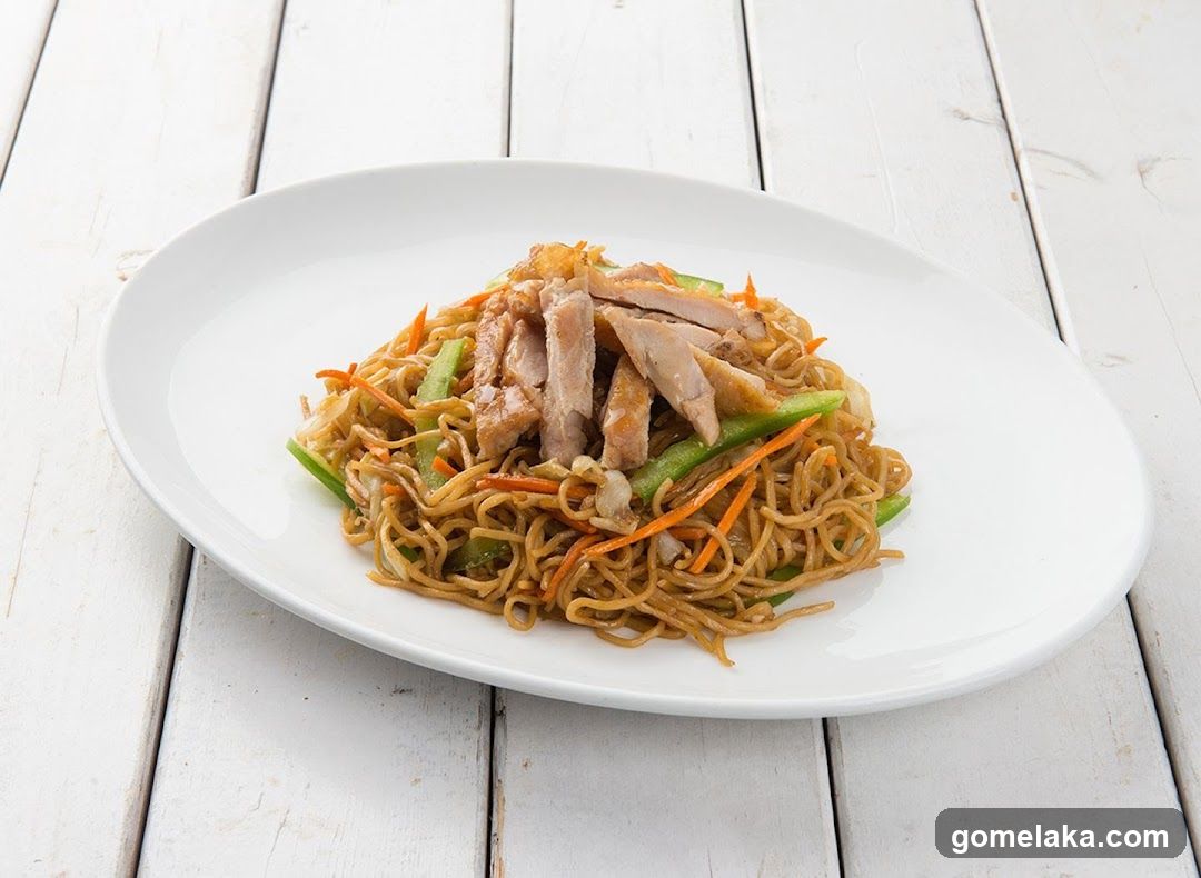 Noodle Dish on Plate