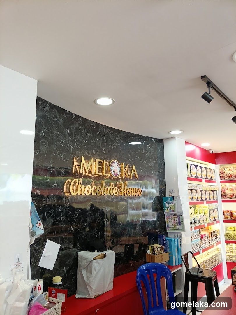 Interior of Meloka Chocolate House