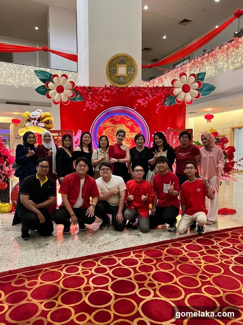 Group Photo at Festive Indoor Event