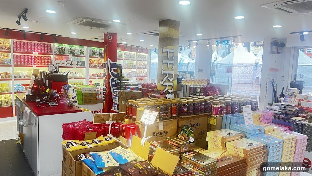 Interior of a confectionery store