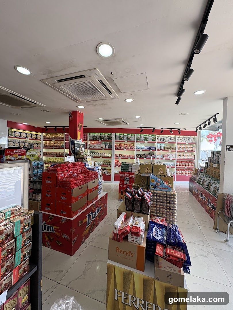 Interior of a confectionery store