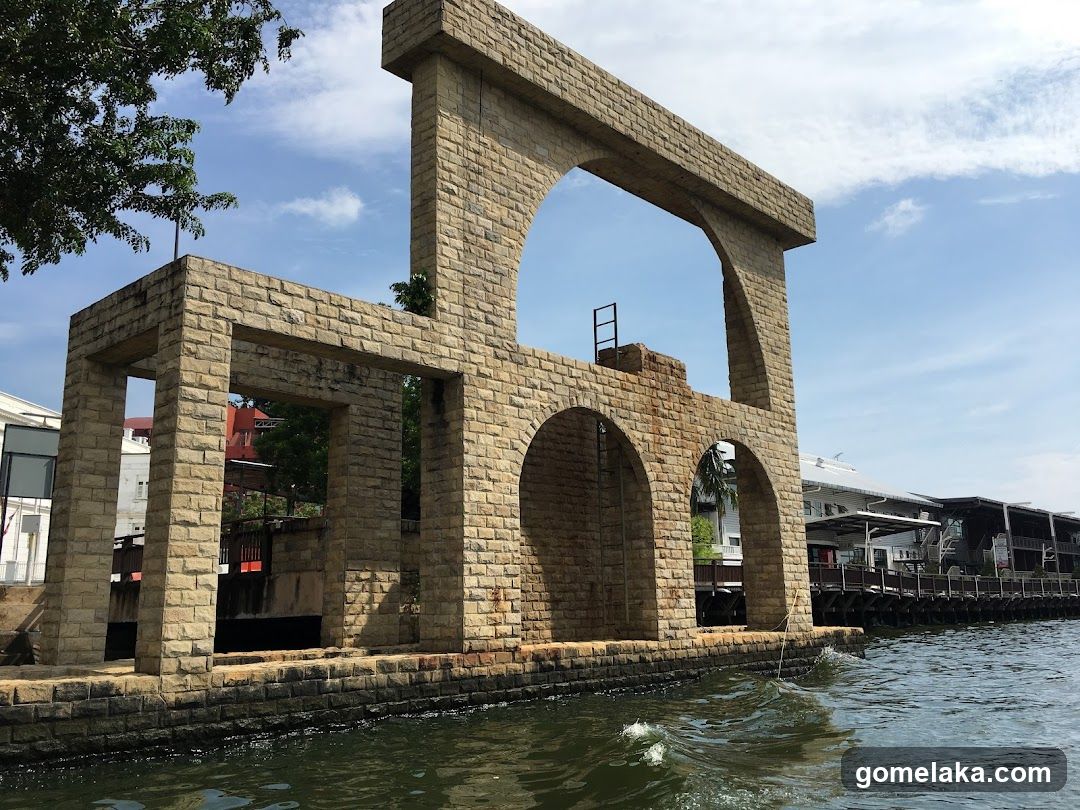Stone Arch Structure by Water