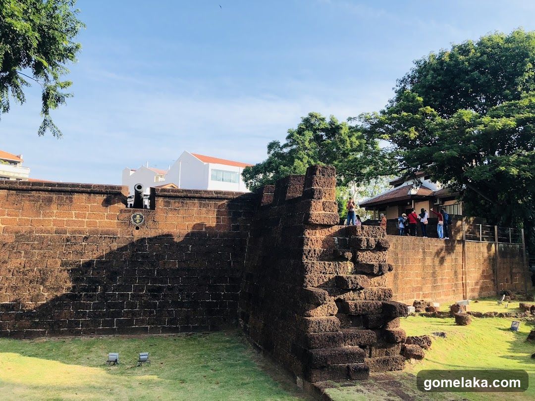 Historic Fort Wall with Visitors