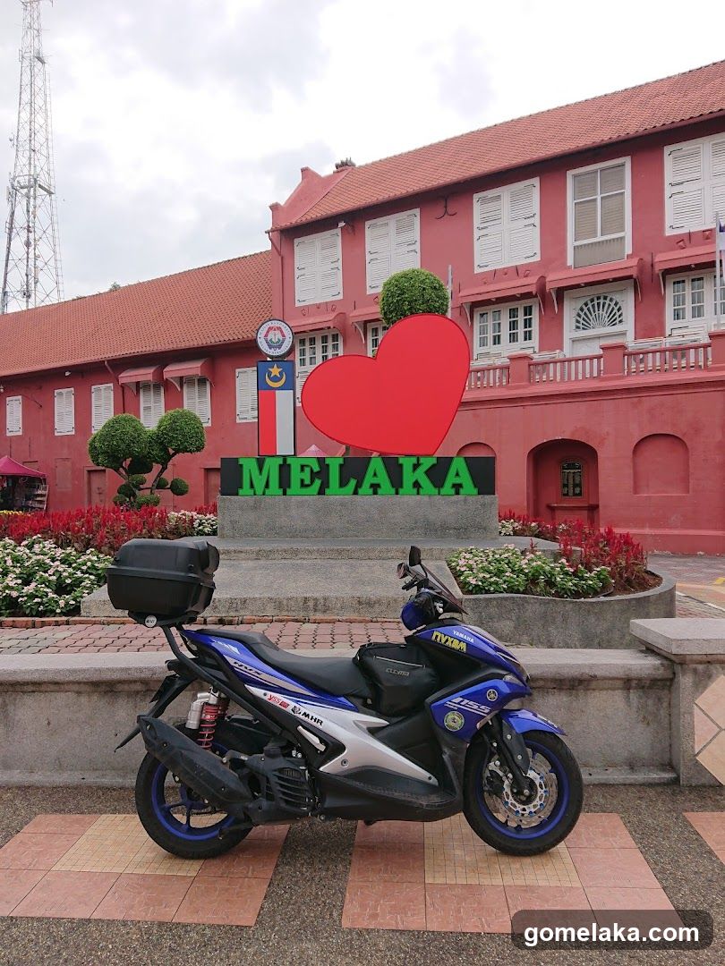Melaka Signage and Motorcycle