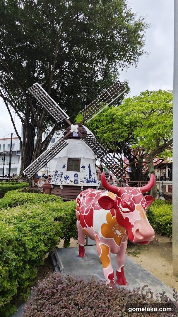 Outdoor Sculpture and Windmill