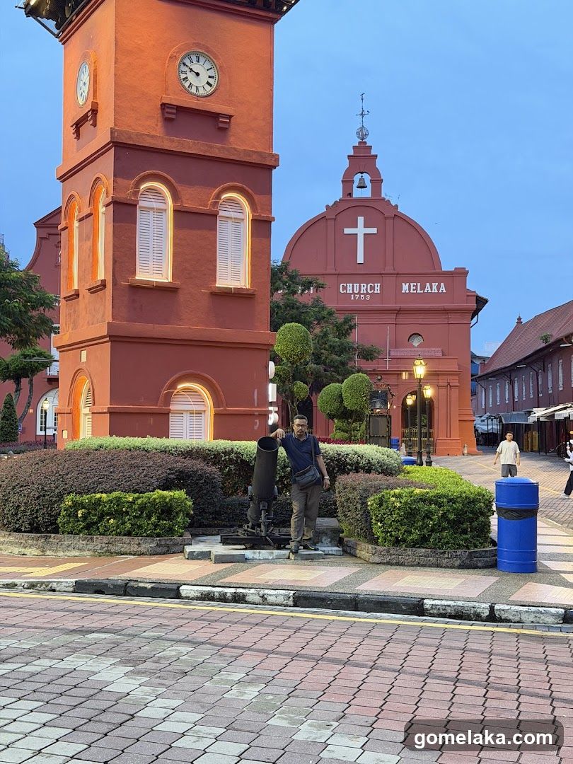 Melaka Clock Tower and Church