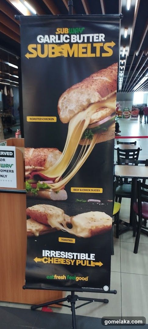 Subway Garlic Butter SubMelts advertisement