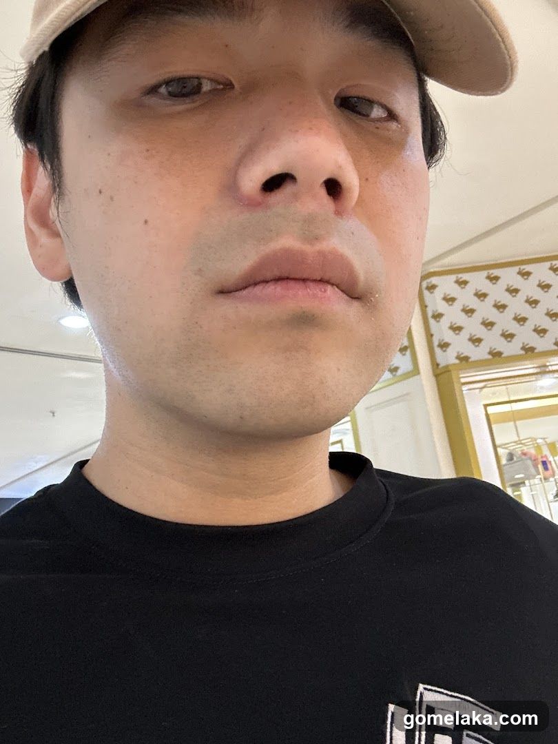 Selfie in indoor setting