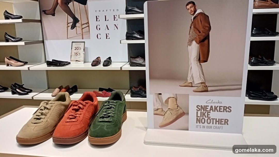 Clarks Shoe Display