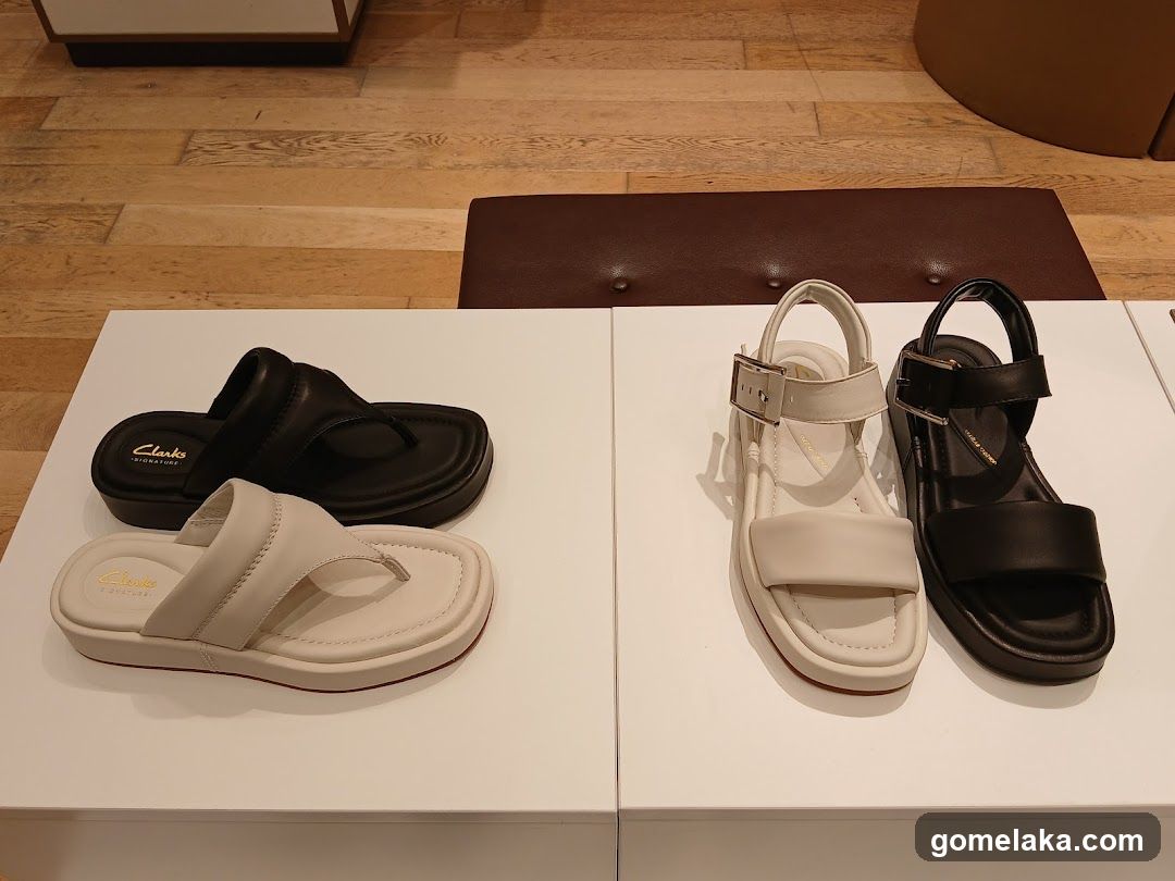 Shoe Display in Retail Store