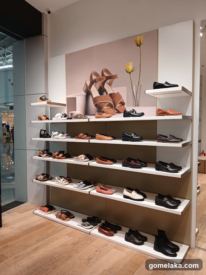 Shoe Display in Retail Store