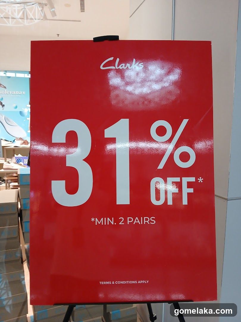 Clarks Sale Sign
