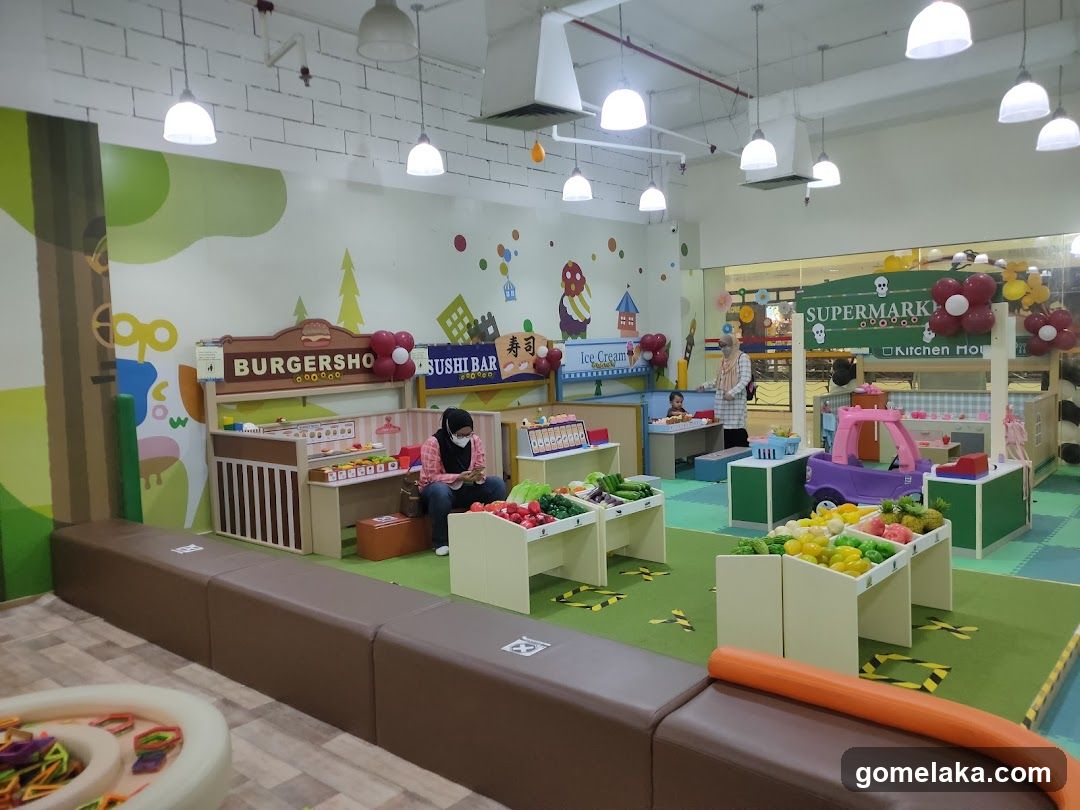 Children's Play Area with Role-Play Stores