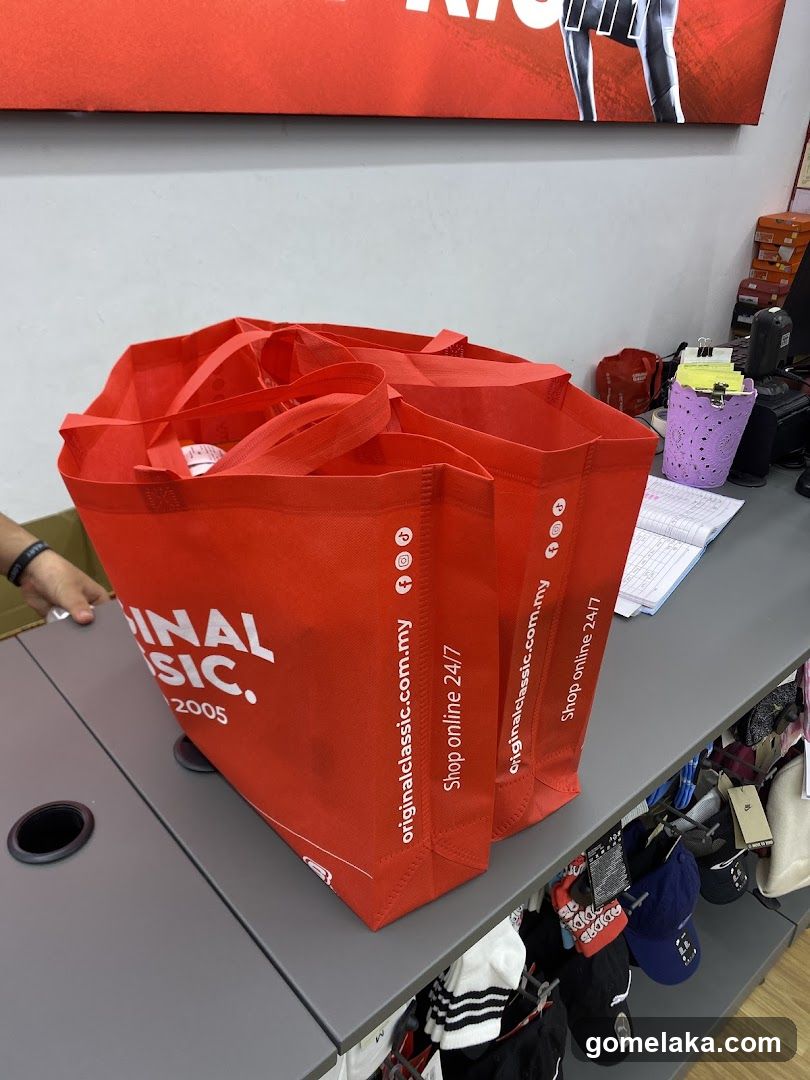 Store Interior with Shopping Bags