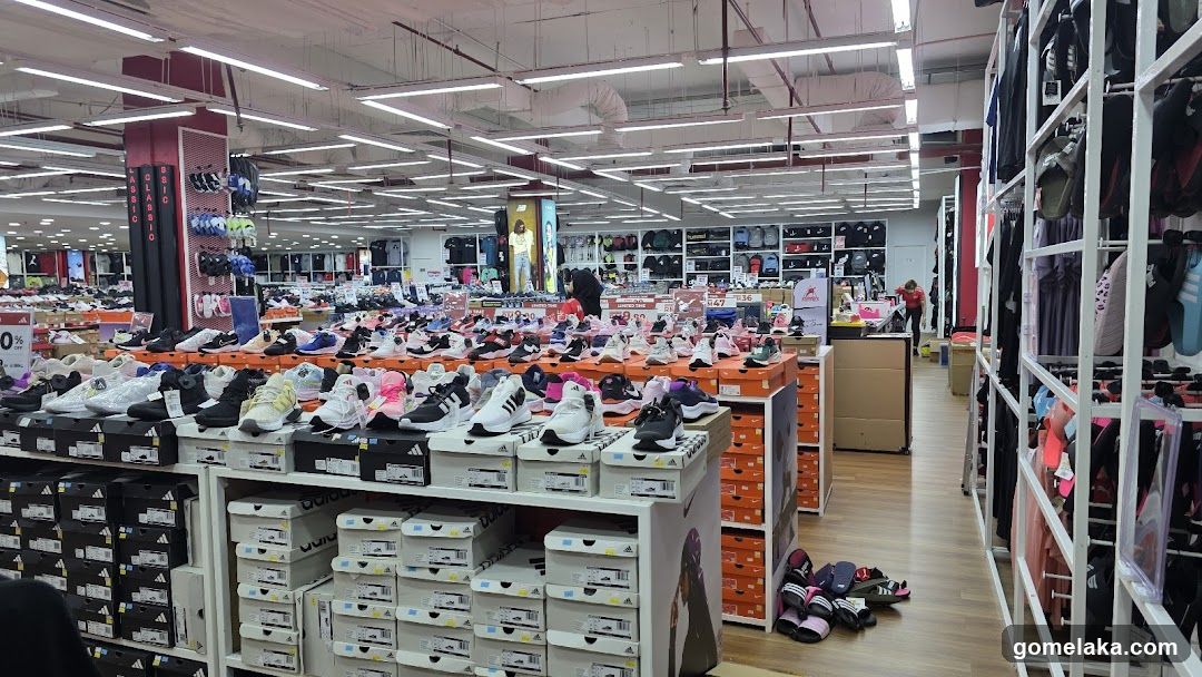 Interior of a sports goods store