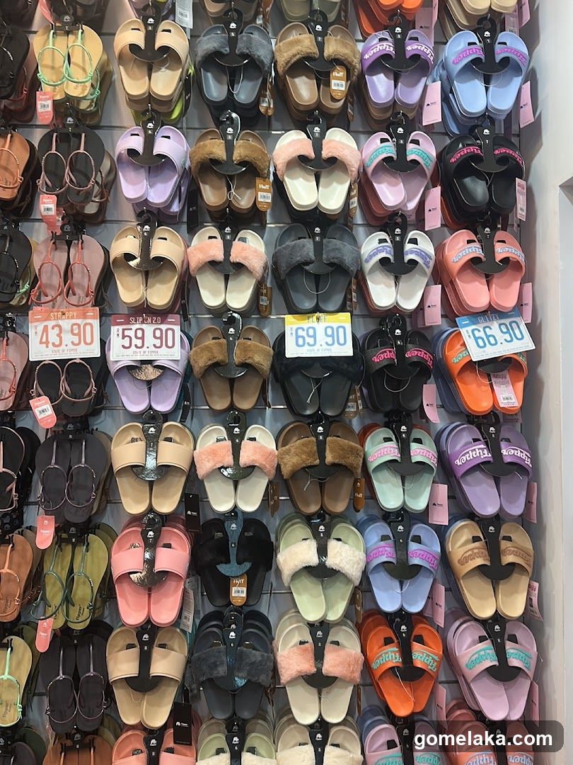 Slipper Display Wall
