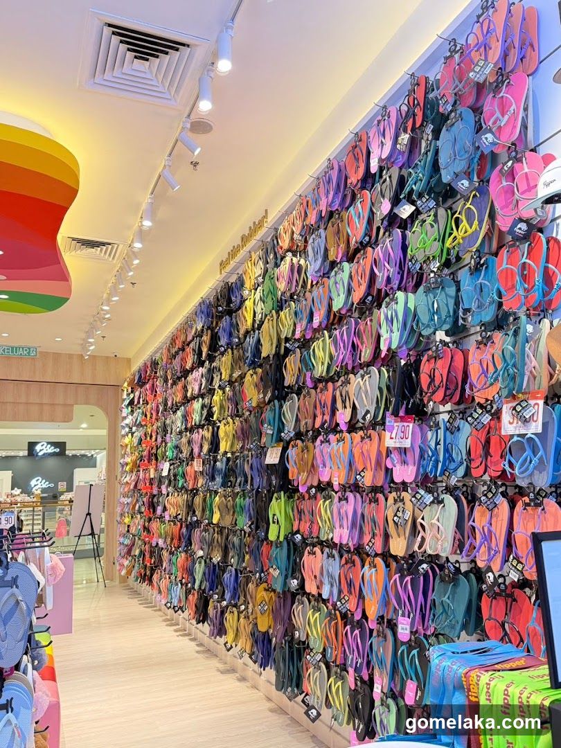 Retail Interior with Flip-Flop Display