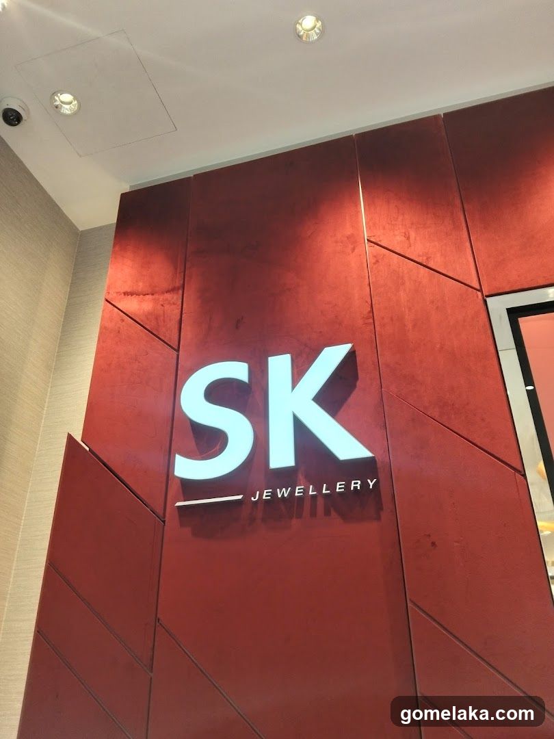 SK Jewellery Interior Signage