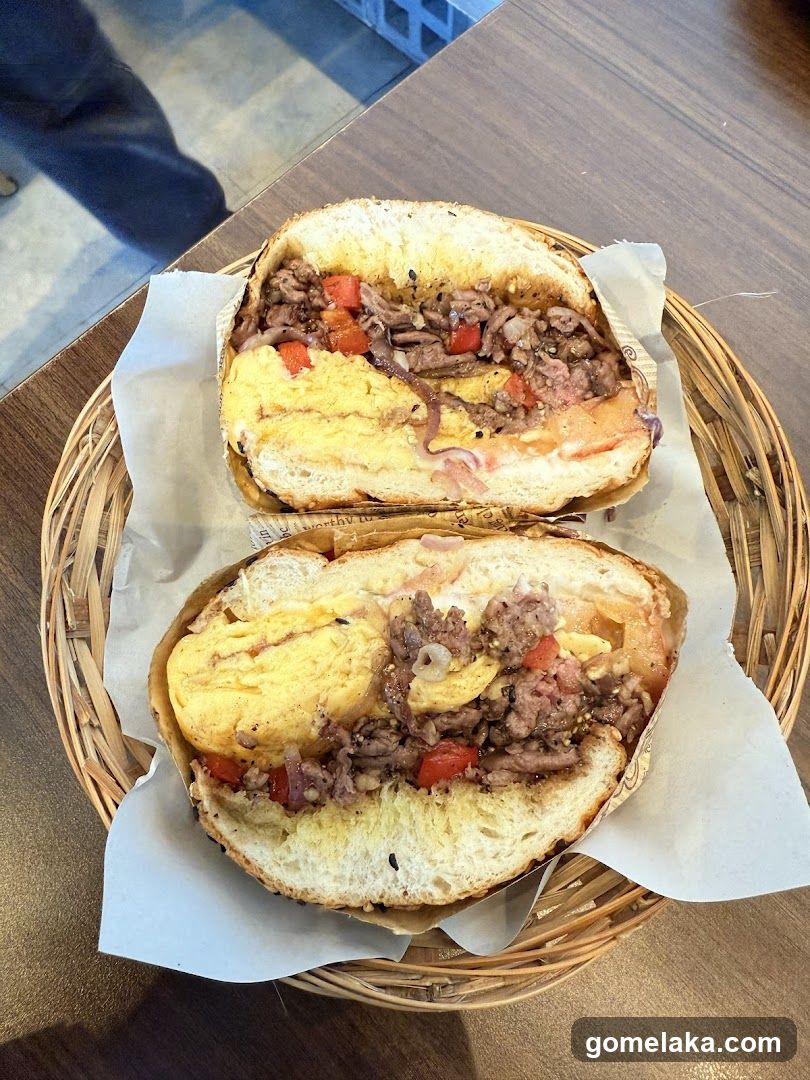 Sandwiches in basket