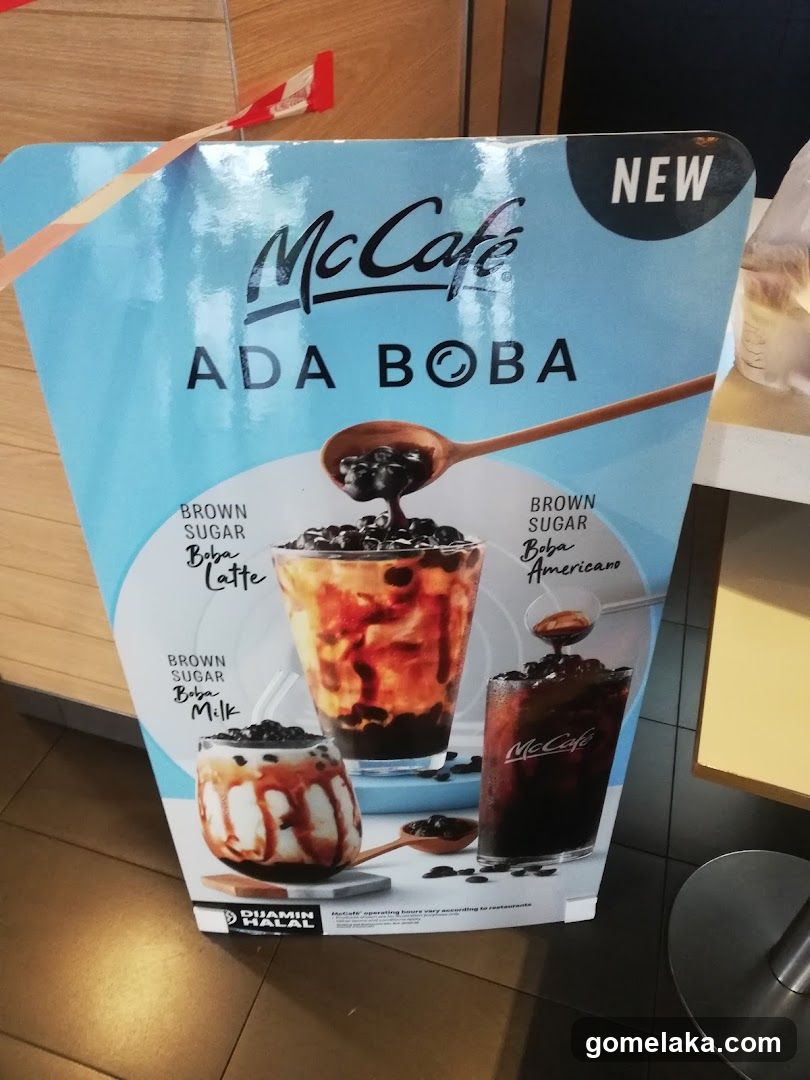 McCafé Ada Boba Promotion Poster