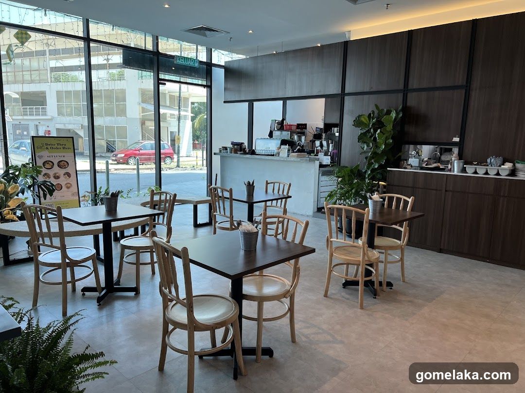 Interior of a café or restaurant