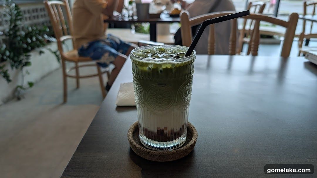 Cafe Interior with Drink