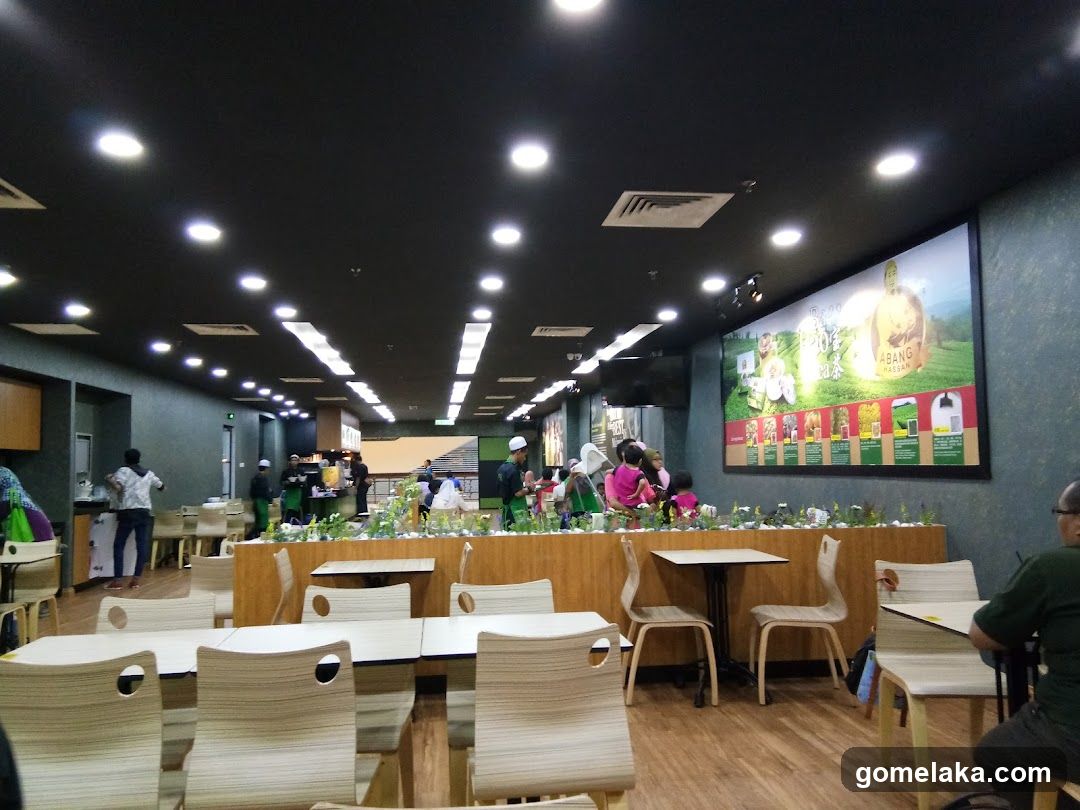 Interior of a food establishment