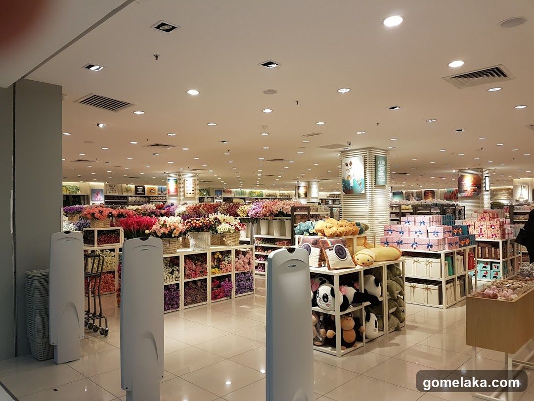 Interior of a retail store