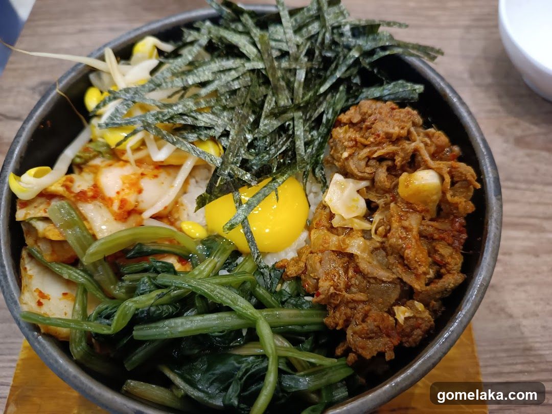 Bowl of Korean-style rice dish