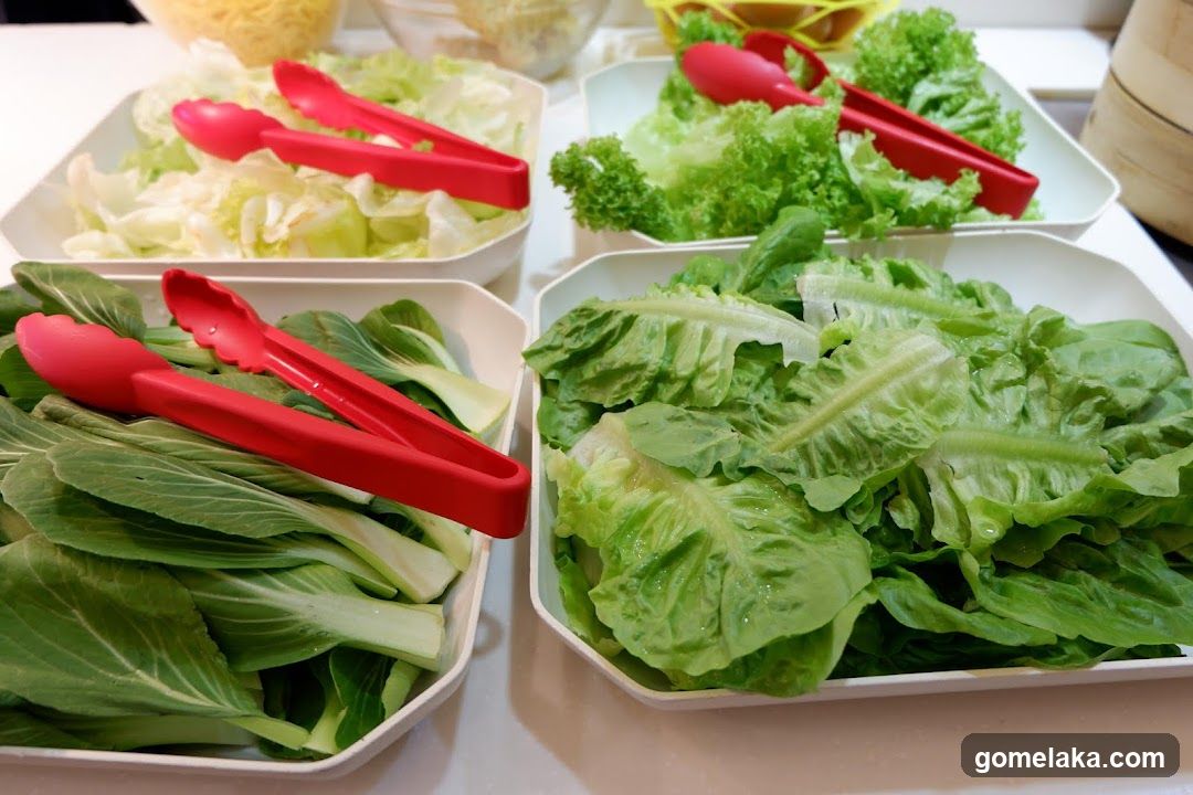 Salad Vegetables Display