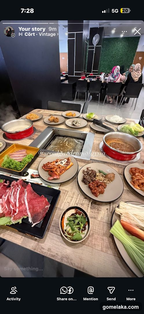 Restaurant Interior with BBQ Setup