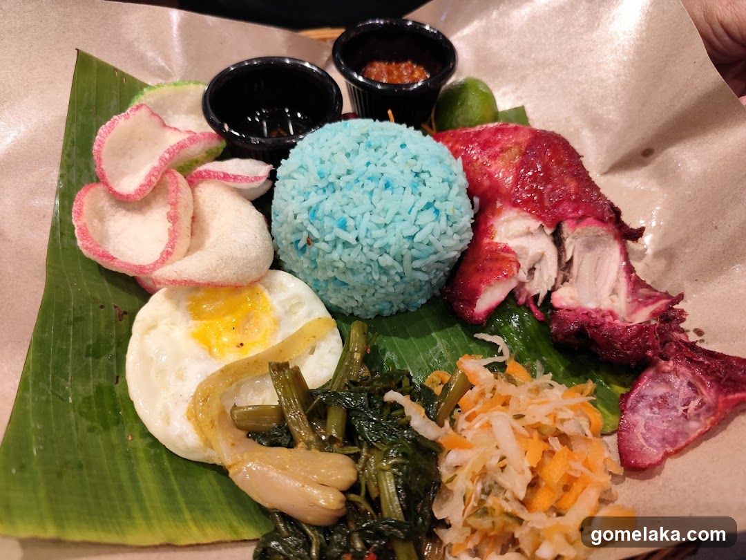Food Plate on Banana Leaf