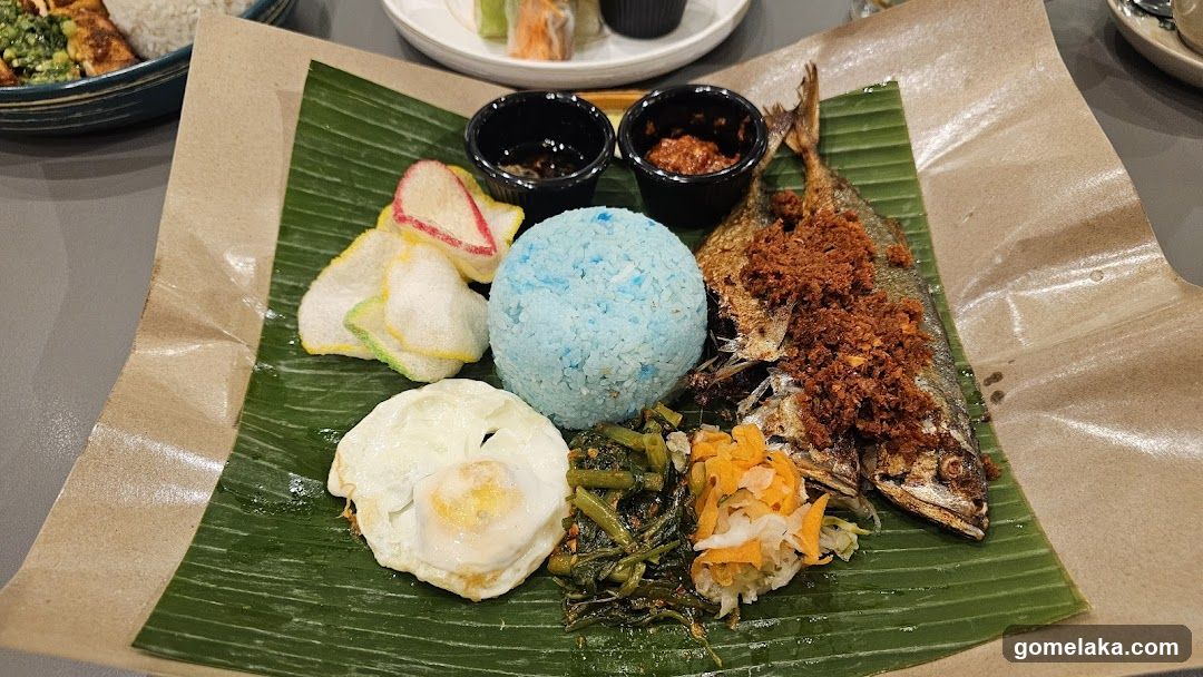 Food Plate on Banana Leaf