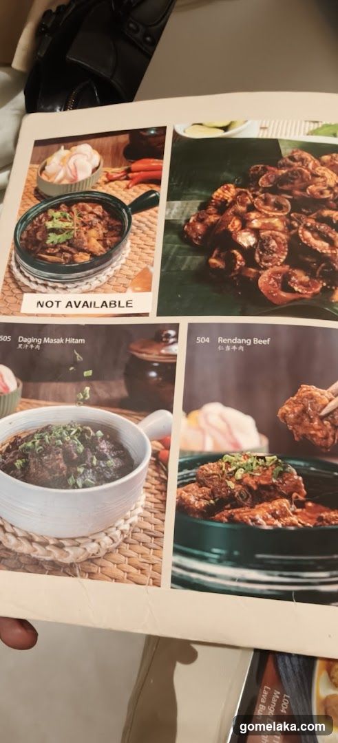 Restaurant Menu Page