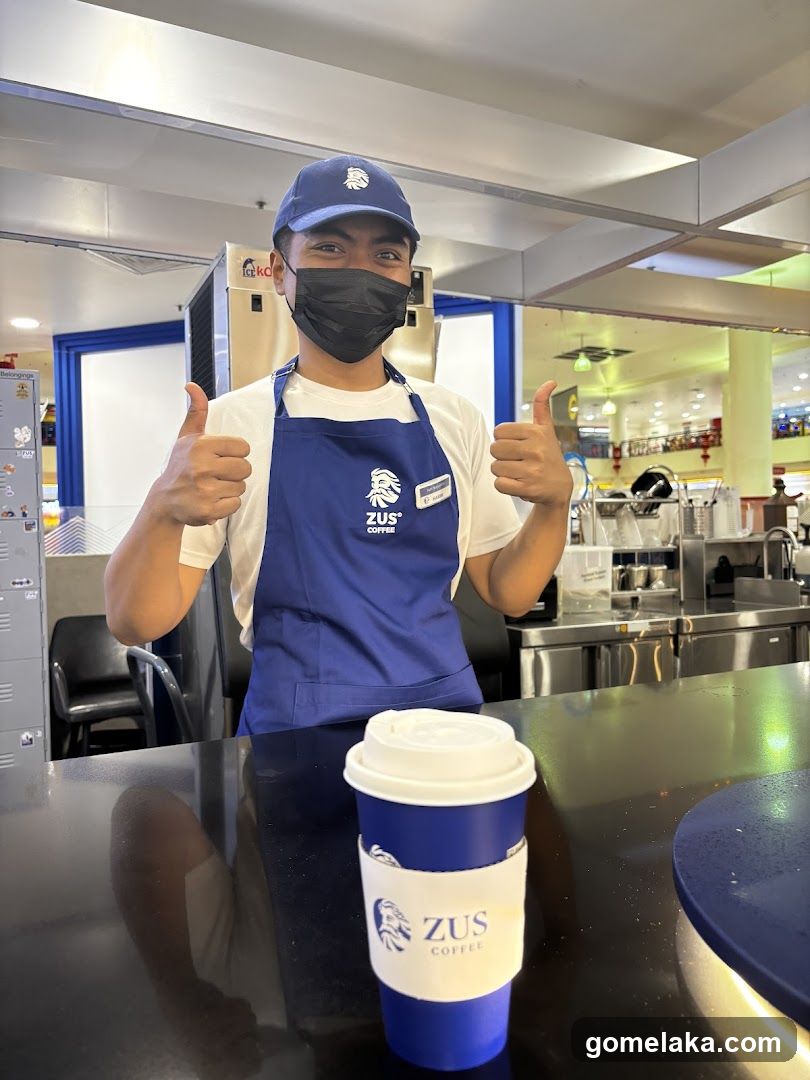 ZUS Coffee Staff and Product