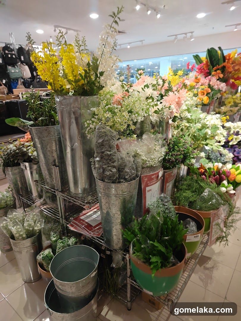 Floral Display in Retail Store