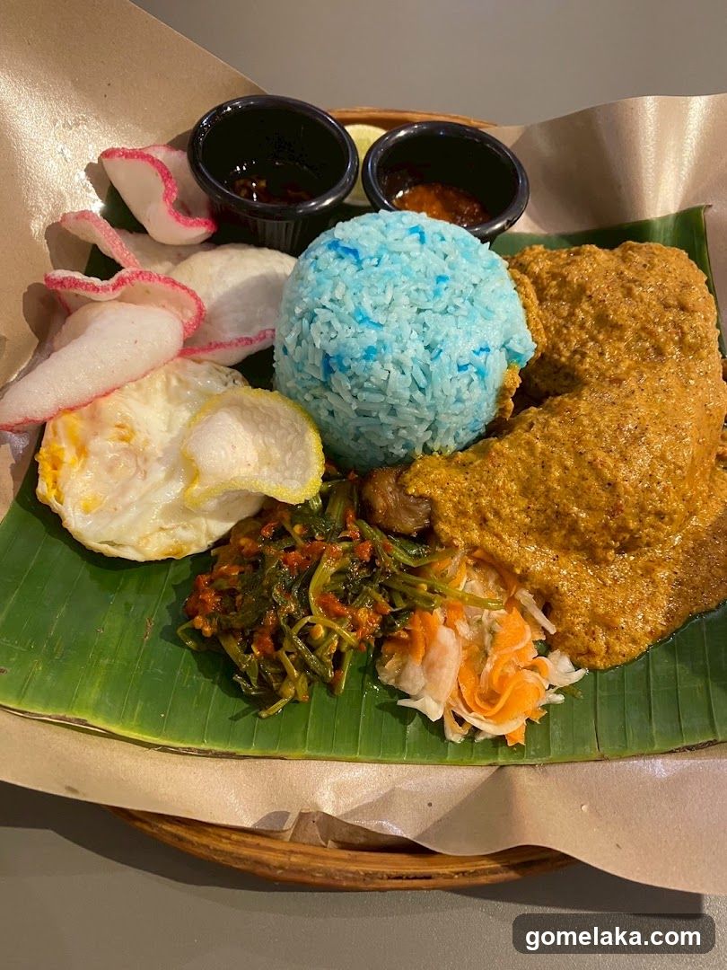 Food Presentation on Banana Leaf