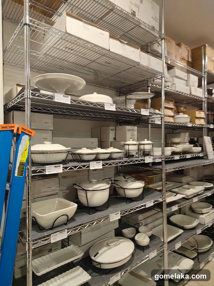 Store Interior with Shelving Units
