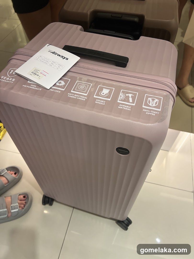 Pink Suitcase in Store