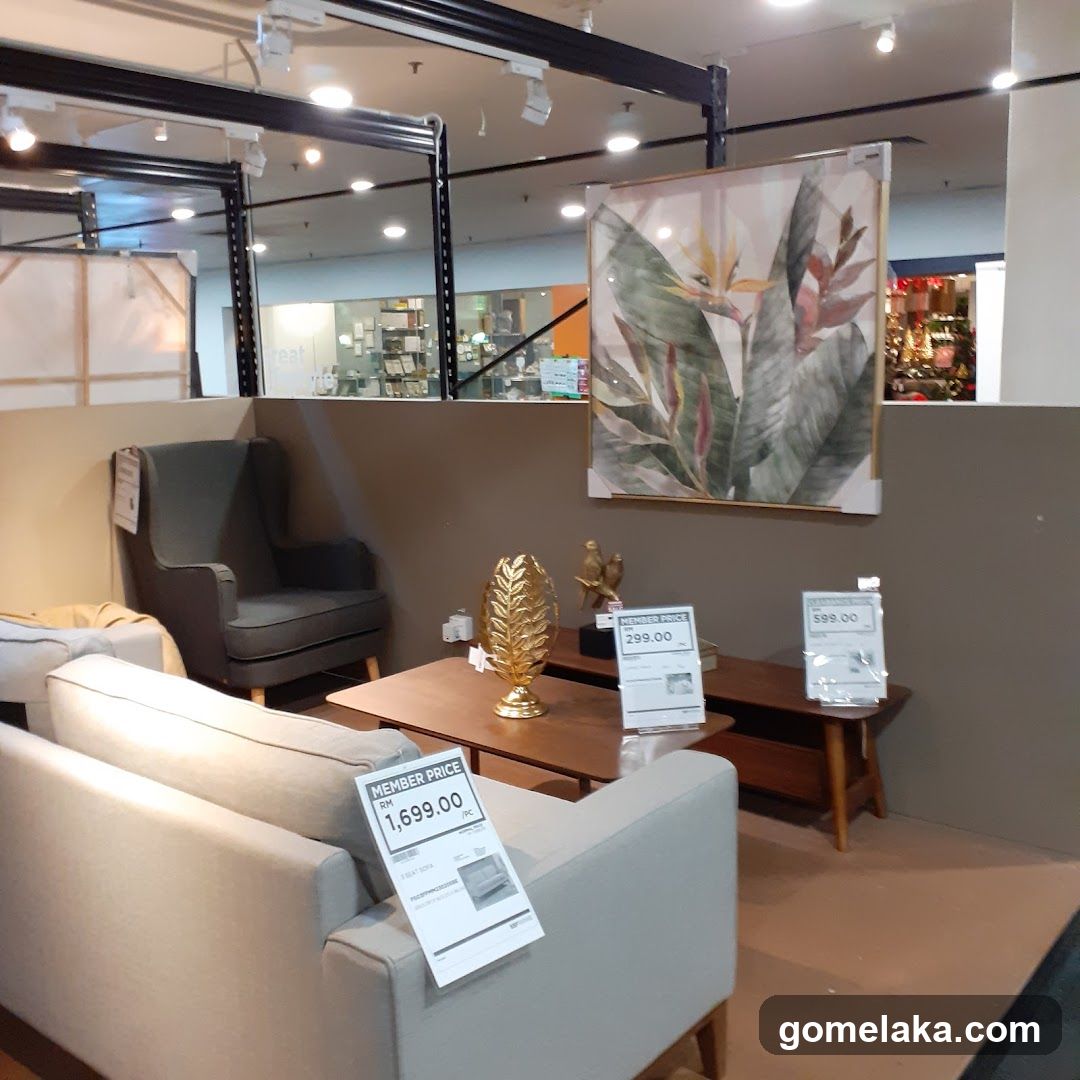 Interior furniture display
