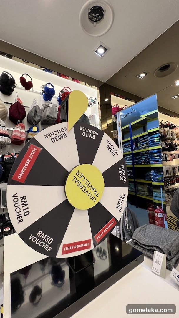 Store Interior with Prize Wheel